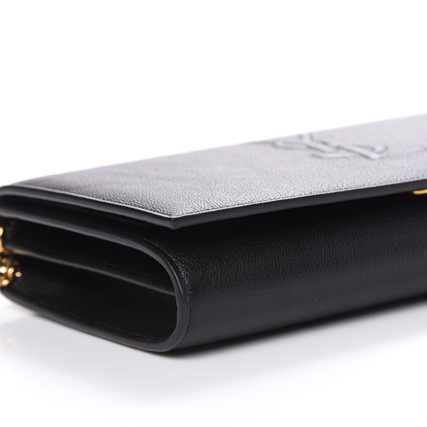 Calfskin Monogram Belle de Jour Chain Clutch Black