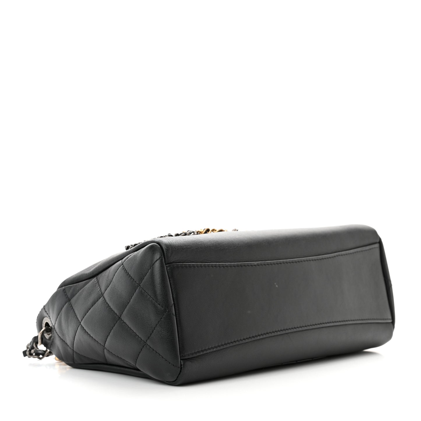 Calfskin Chain 20s Signature Hobo Black