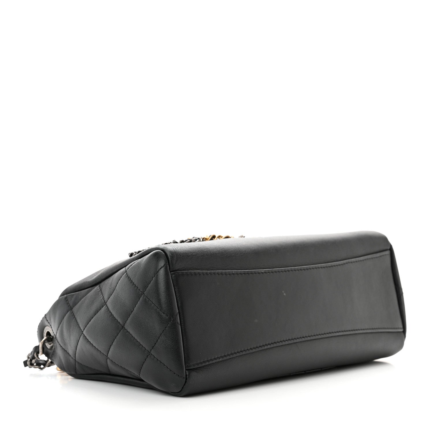 Chanel Calfskin Chain 20s Signature Hobo Black 4 of 10