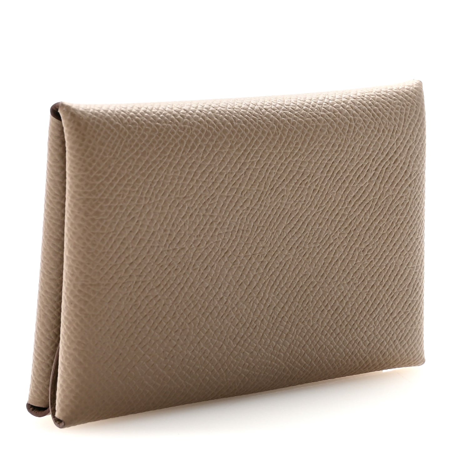 Epsom Calvi Duo Card Case Etoupe