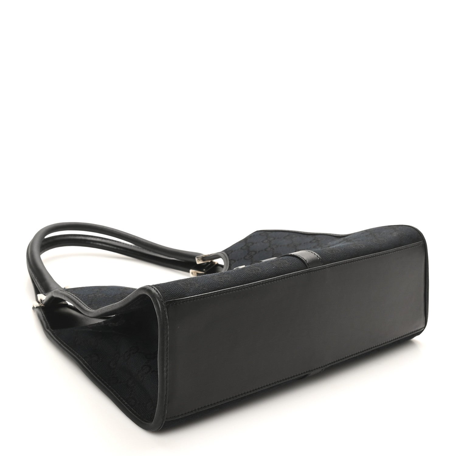 Gucci Monogram Bardot Shoulder Bag Black 4 of 10