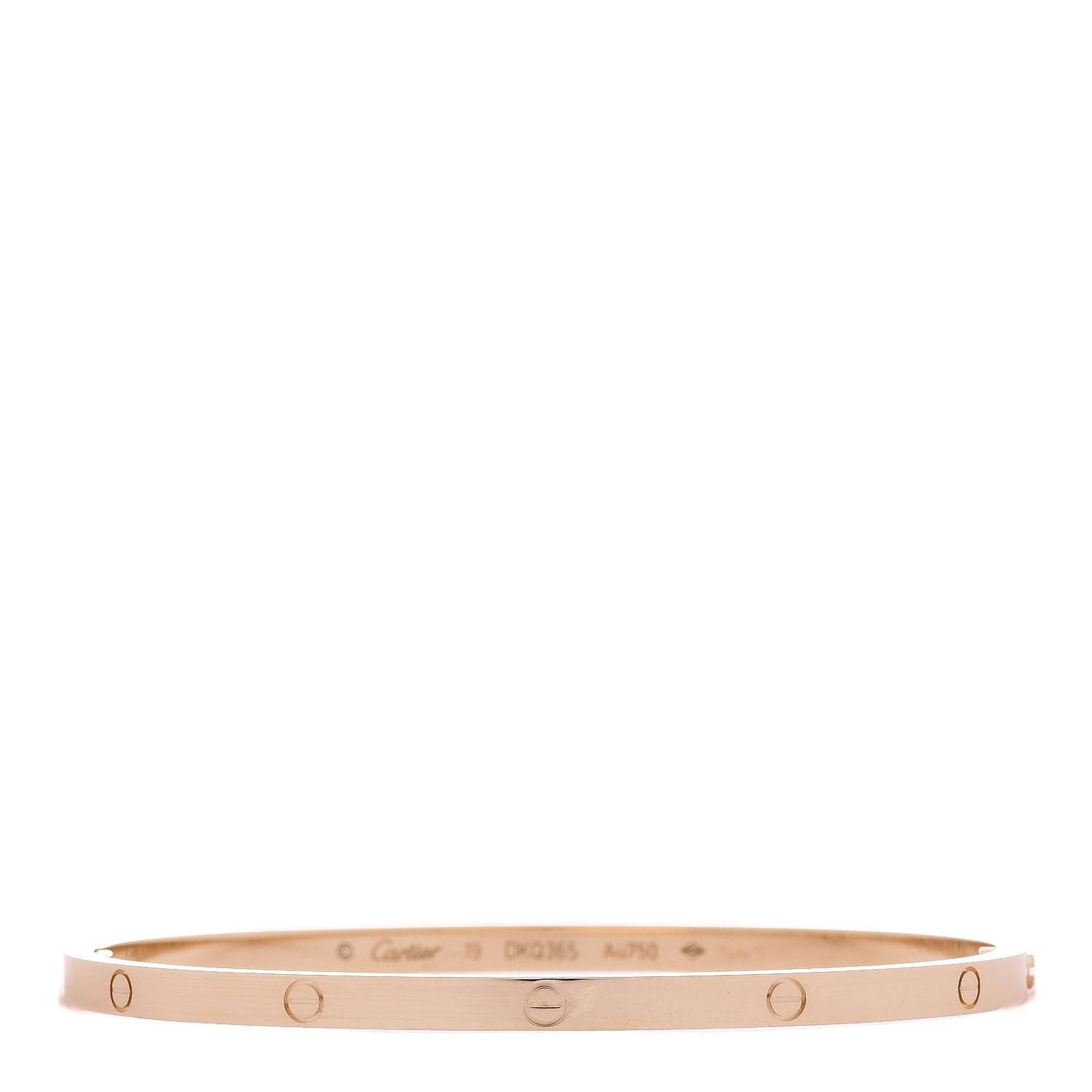 18K Yellow Gold Small LOVE Bracelet 19