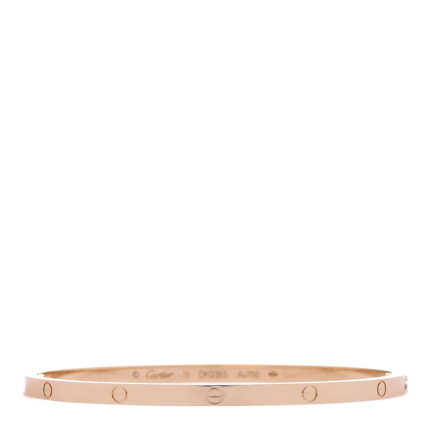 Cartier 18K Yellow Gold Small LOVE Bracelet 19 3 of 7