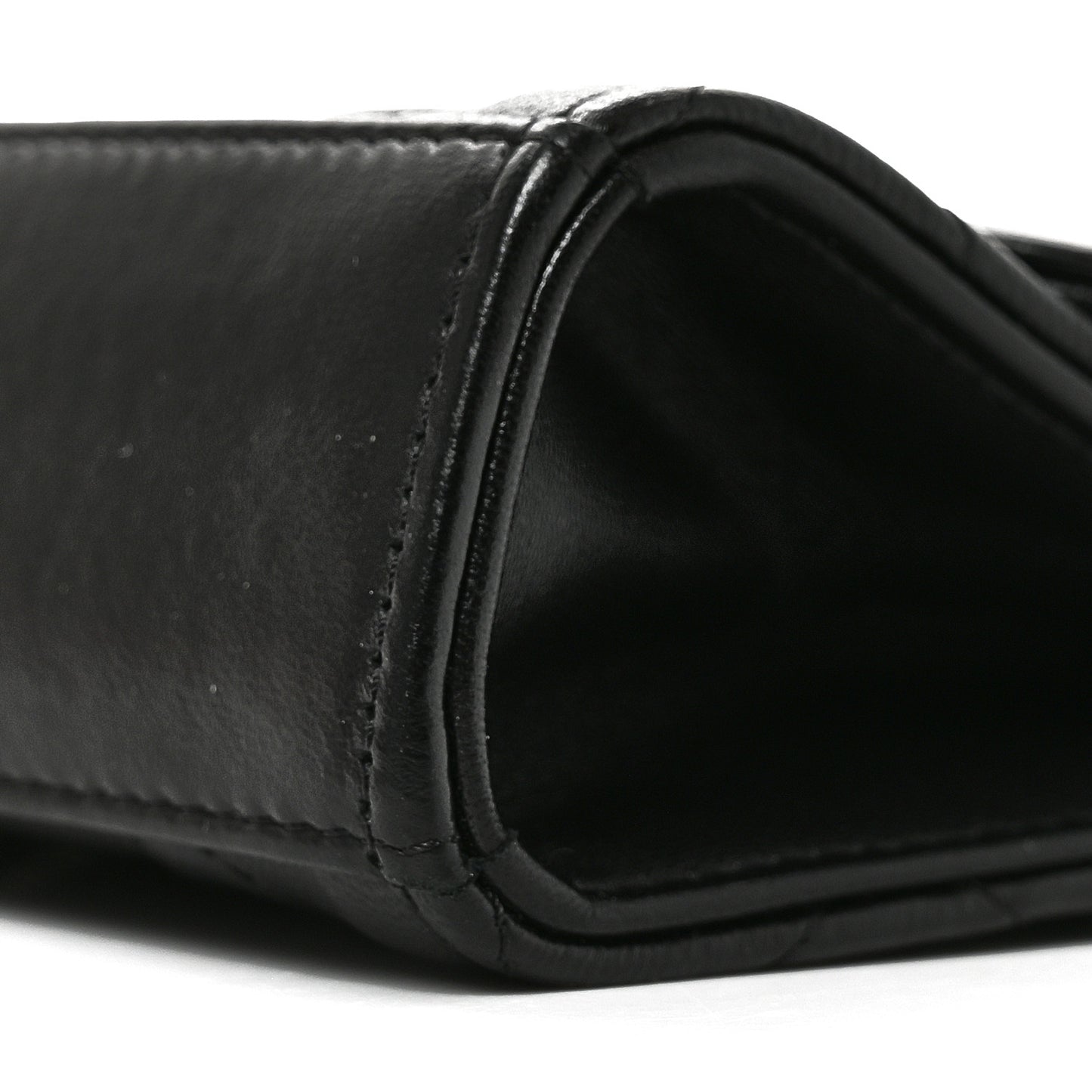 Lambskin Quilted Mini Trendy CC Chain Wallet Black