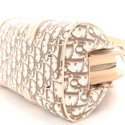 Christian Dior CHRISTIAN DIOR Monogram Vintage Flowers Frame Satchel Beige 10 of 11