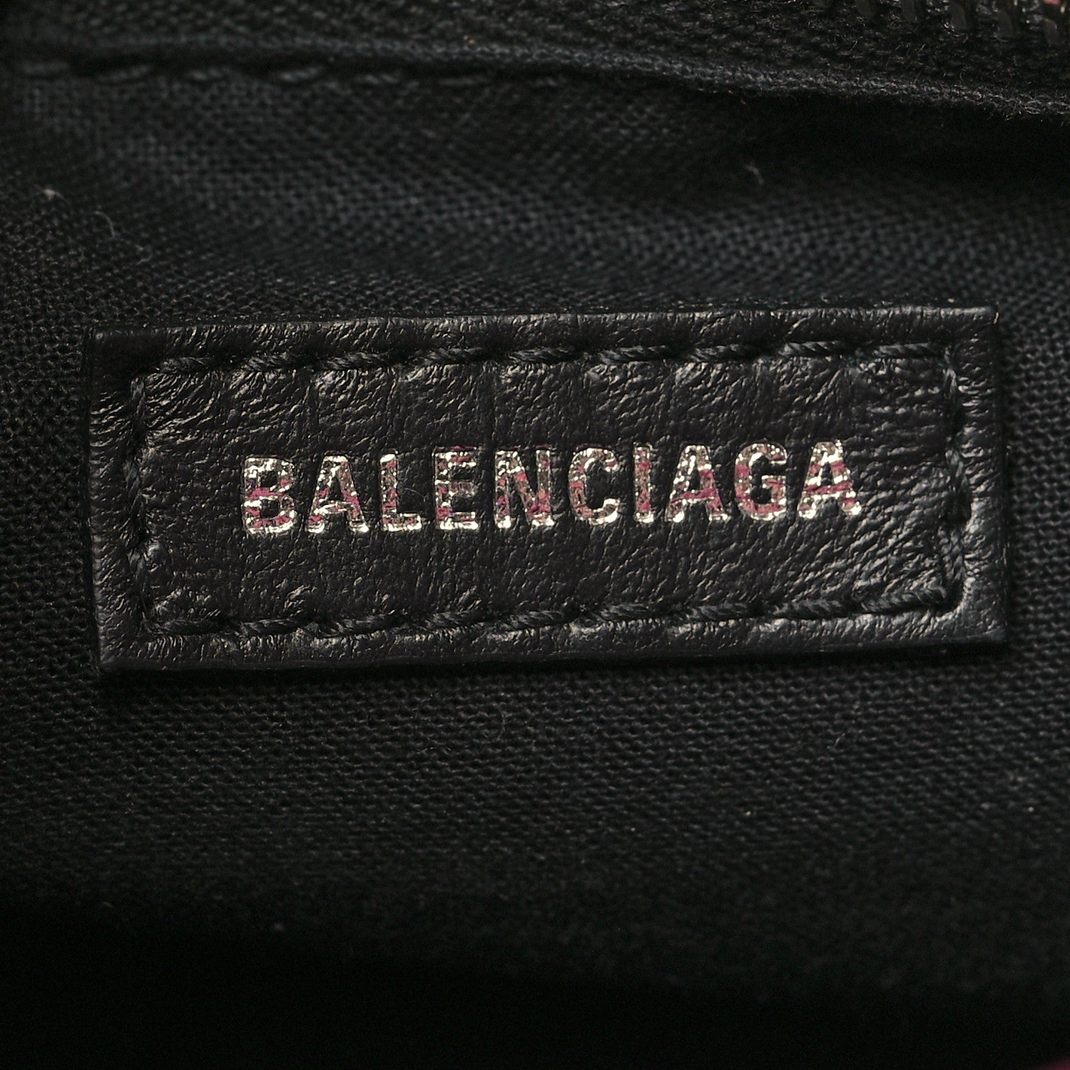 Balenciaga Shiny Supple Calfskin Crocodile Embossed Classic Silver Hardware Mini City Baby Pink 7 of 14