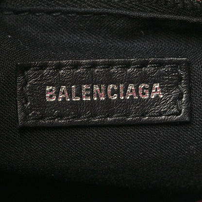 Balenciaga Shiny Supple Calfskin Crocodile Embossed Classic Silver Hardware Mini City Baby Pink 7 of 14