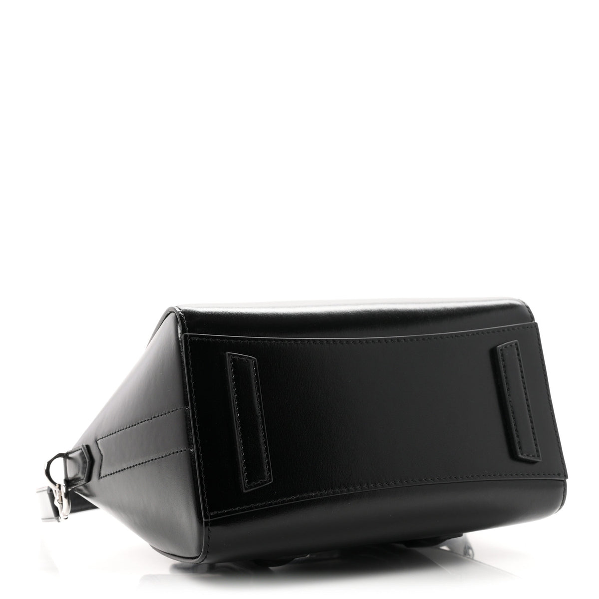 Box Calfskin Mini Lock Antigona Shoulder Bag Black