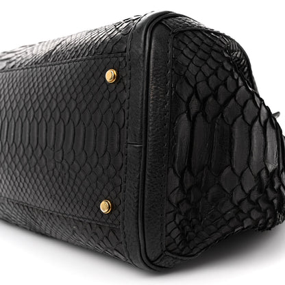 Gucci Snakeskin Large GG Running Tote Black 10 of 18