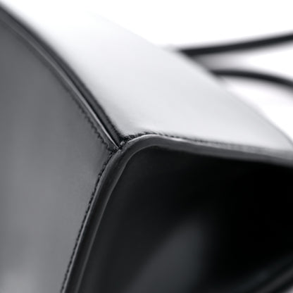 Balenciaga Shiny Box Calfskin Monochrome Small Hourglass Top Handle Bag Black 10 of 11