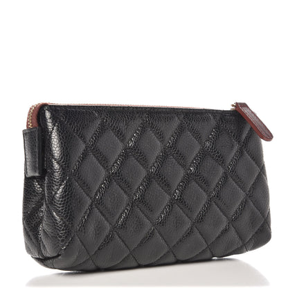 Chanel Caviar Quilted Cosmetic Case Black 4 of 21