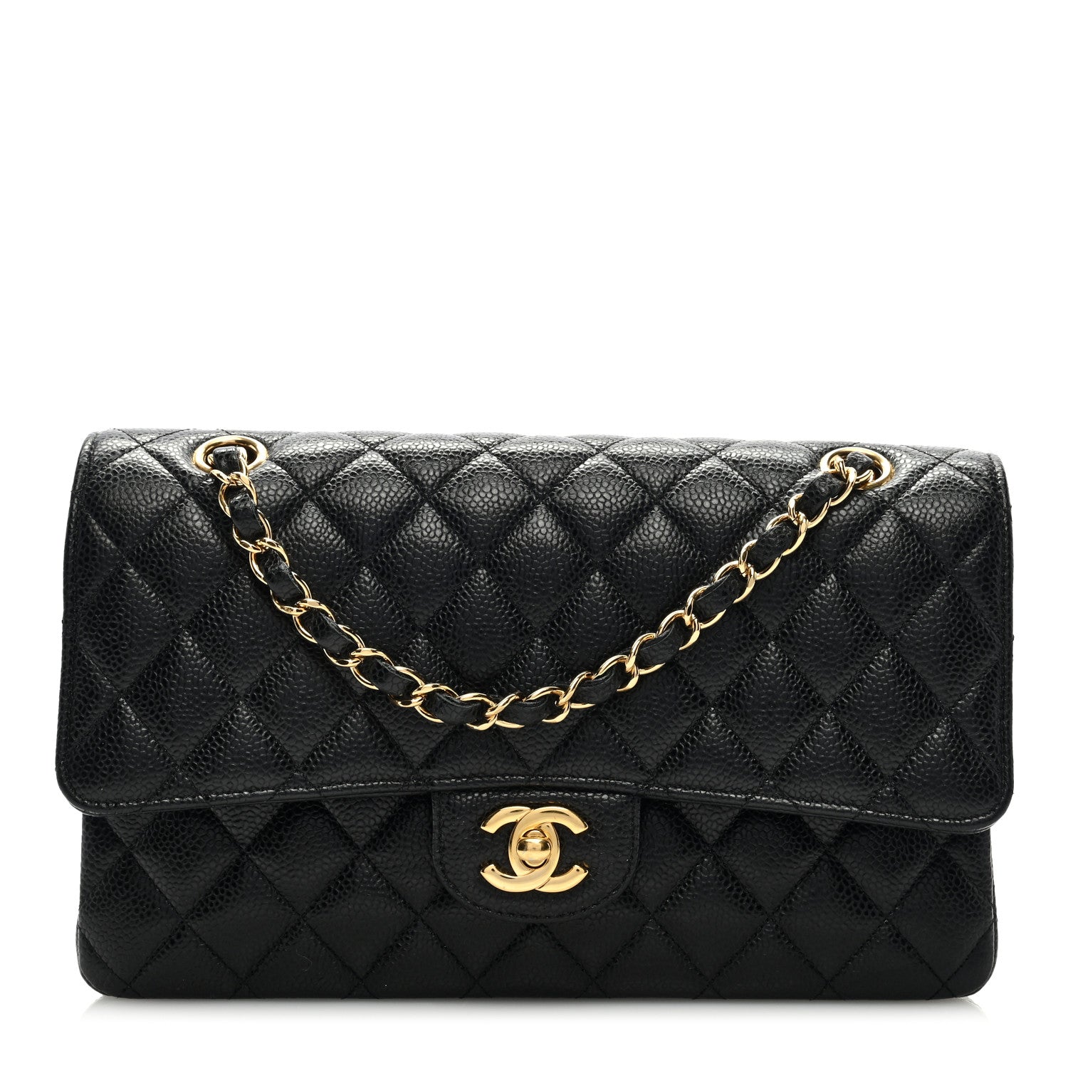 Chanel Caviar Quilted Medium Double Flap Black 1 of 9