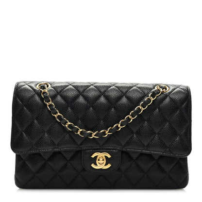 Chanel Caviar Quilted Medium Double Flap Black 1 of 9