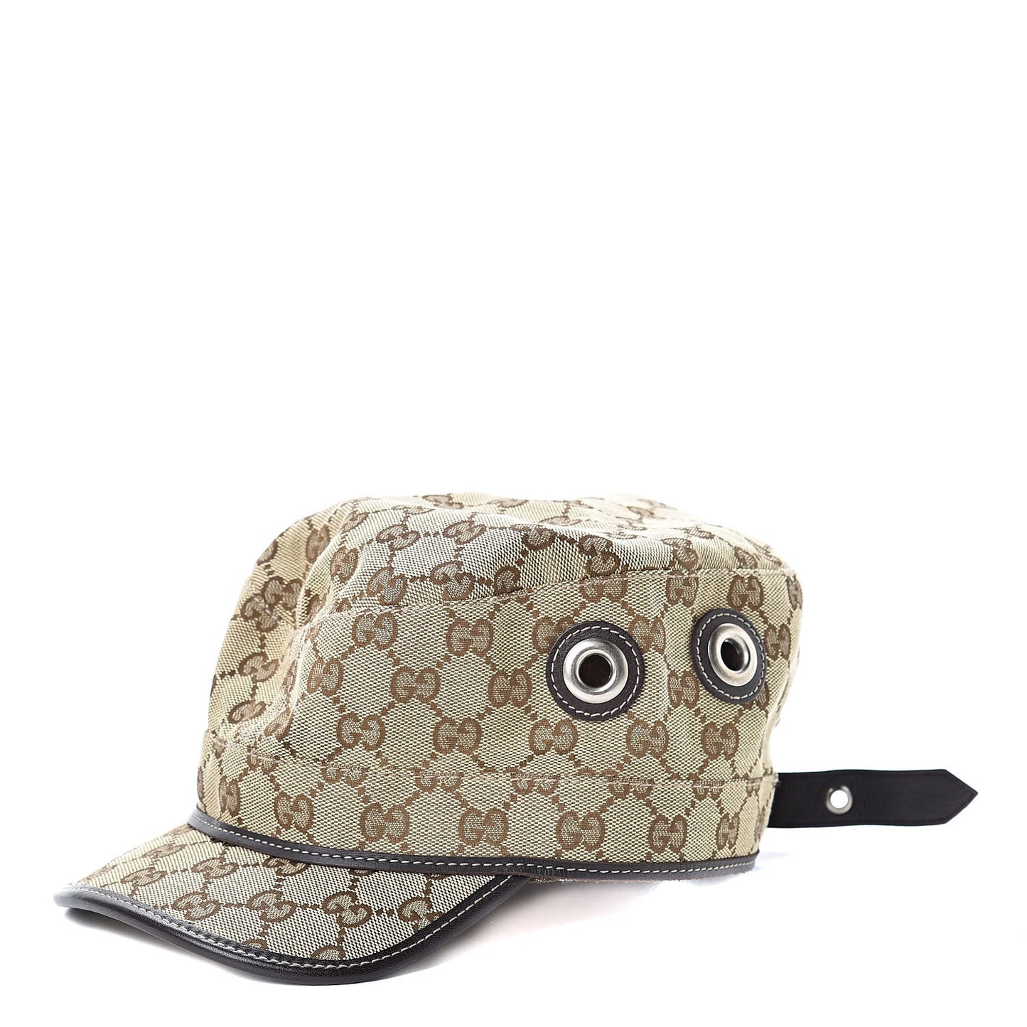 Monogram Military Hat L Brown