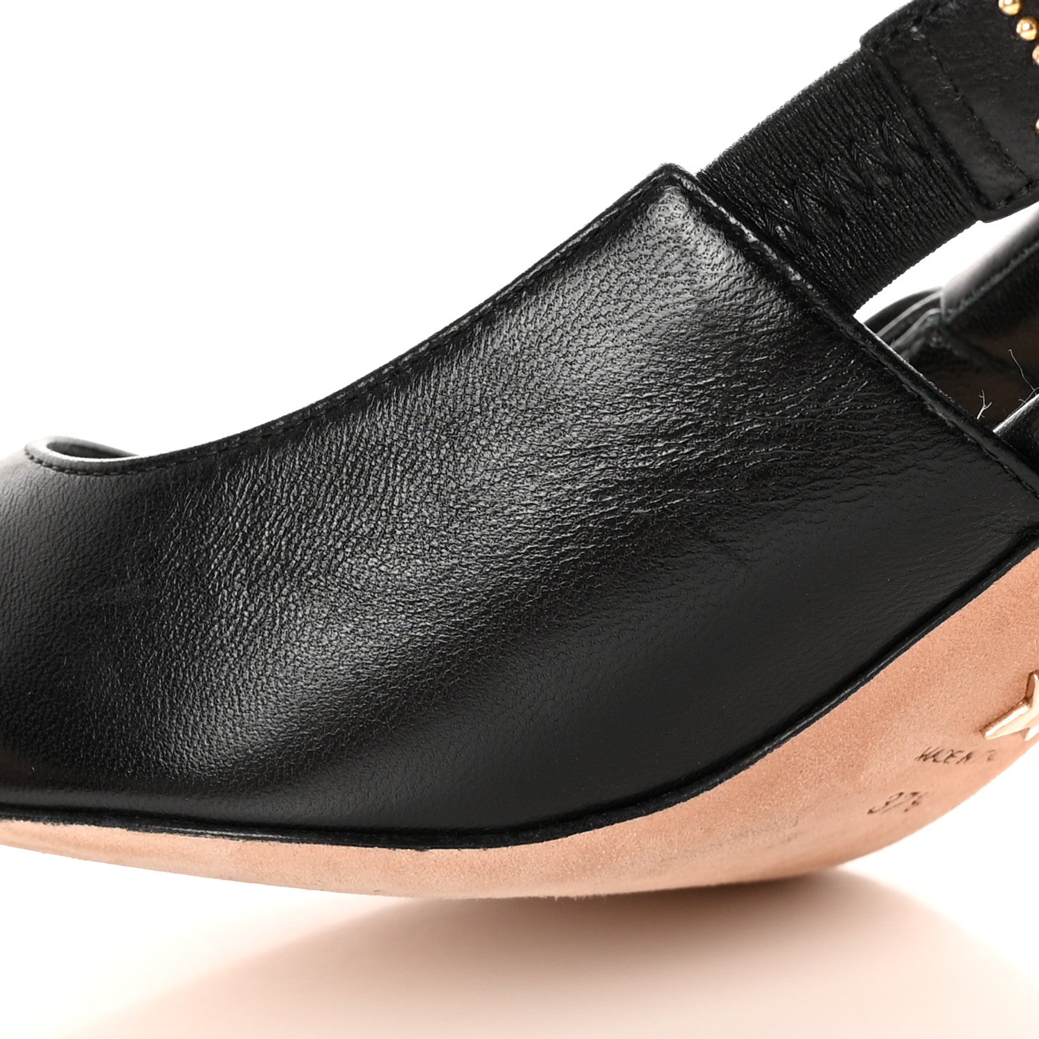 Christian Dior Lambskin Ribbon J'Adior Slingback 65mm Pumps 37.5 Black 14 of 15