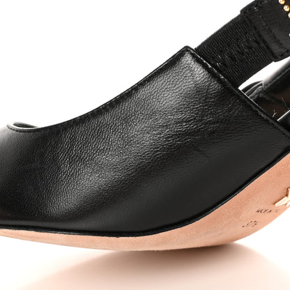 Christian Dior Lambskin Ribbon J'Adior Slingback 65mm Pumps 37.5 Black 14 of 15