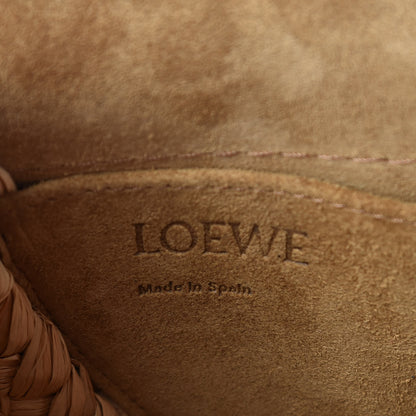 Loewe Calfskin Raffia Small Gate Crossbody Bag Natural Tan 6 of 10