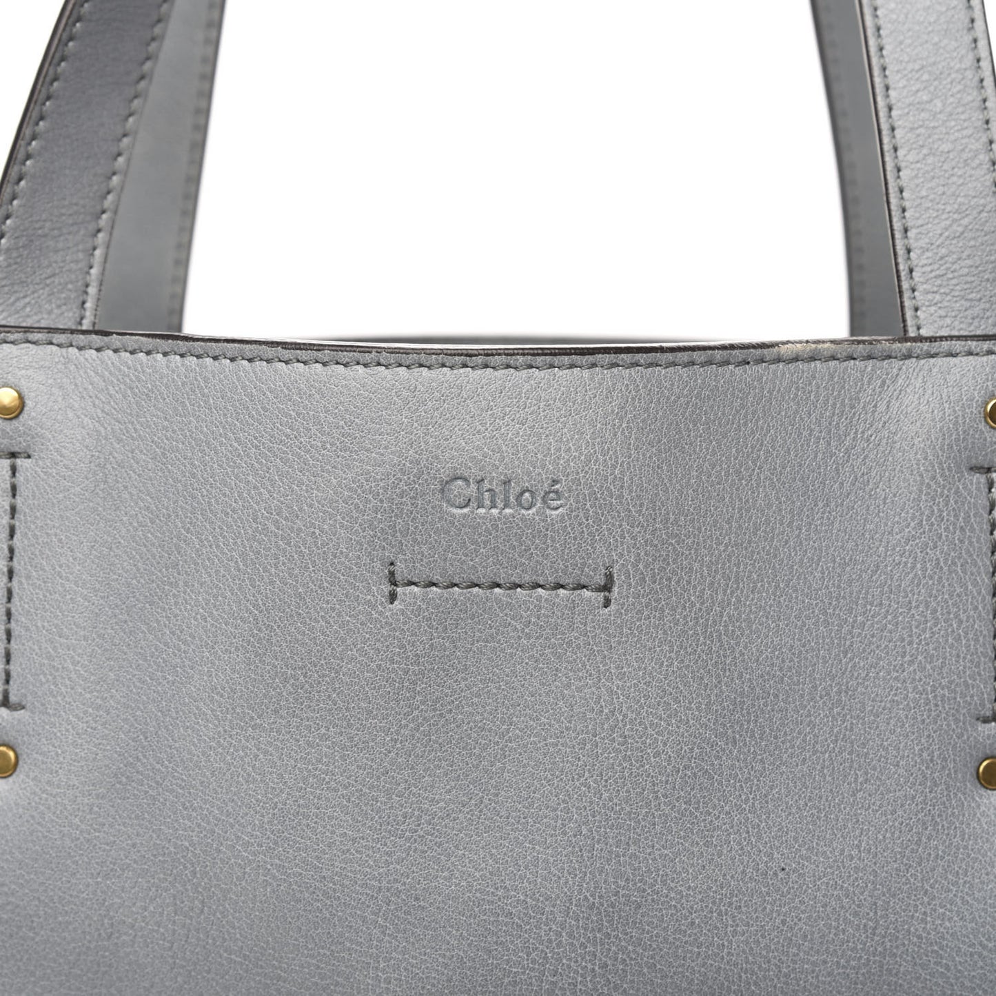 Smooth Calfskin Medium Milo Shopping Tote Cloudy Blue