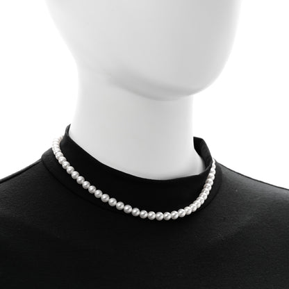 Mikimoto Sterling Silver Akoya Cultured Pearl 6mm Strand Necklace 15" 2 of 6