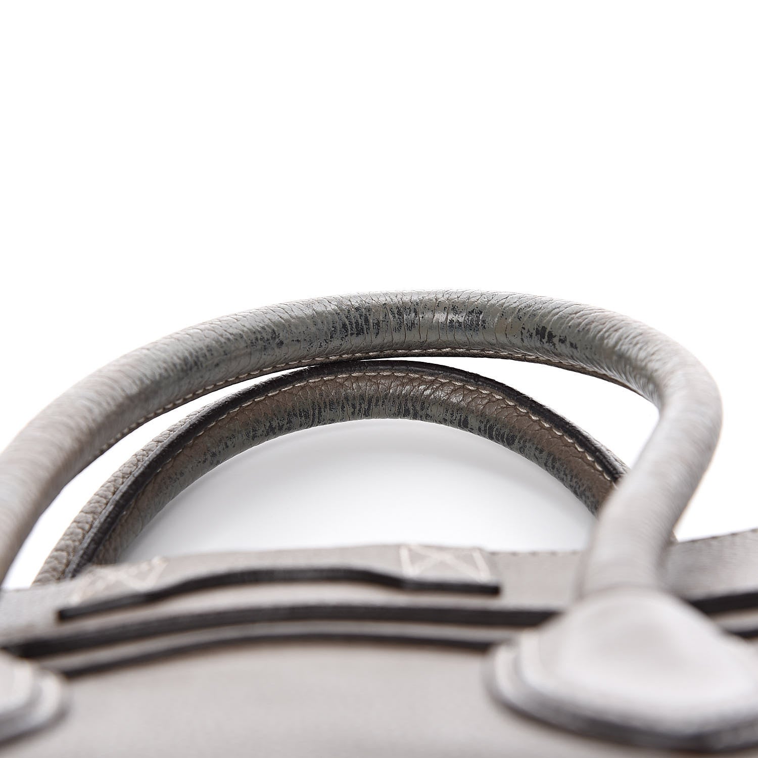 Celine Drummed Calfskin Mini Luggage Souris 11 of 14