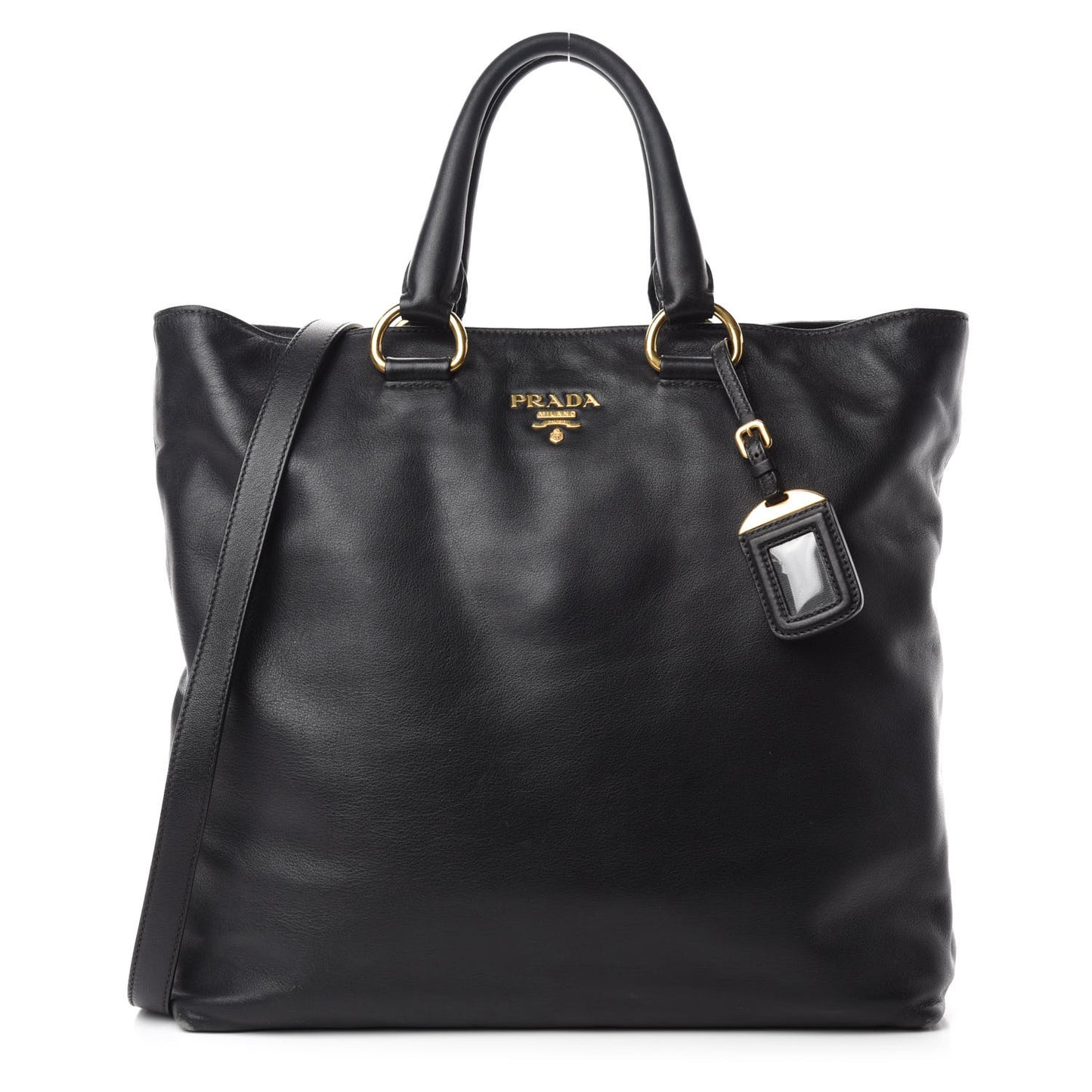 Vitello Daino Tote Black
