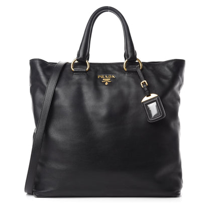 Prada Vitello Daino Tote Black 1 of 18