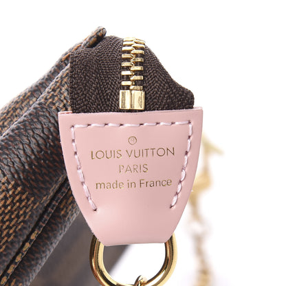Louis Vuitton Damier Ebene 2020 Christmas Animation Big Wheel Mini Pochette Accessories Rose Ballerine 6 of 9