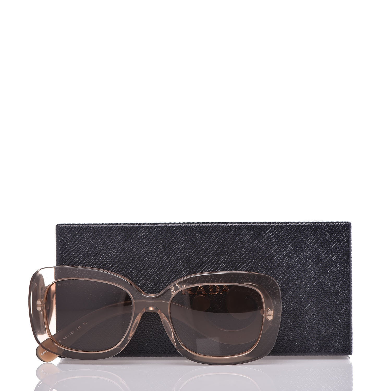 Prada Acetate Baroque Sunglasses SPR 27O Beige 7 of 7