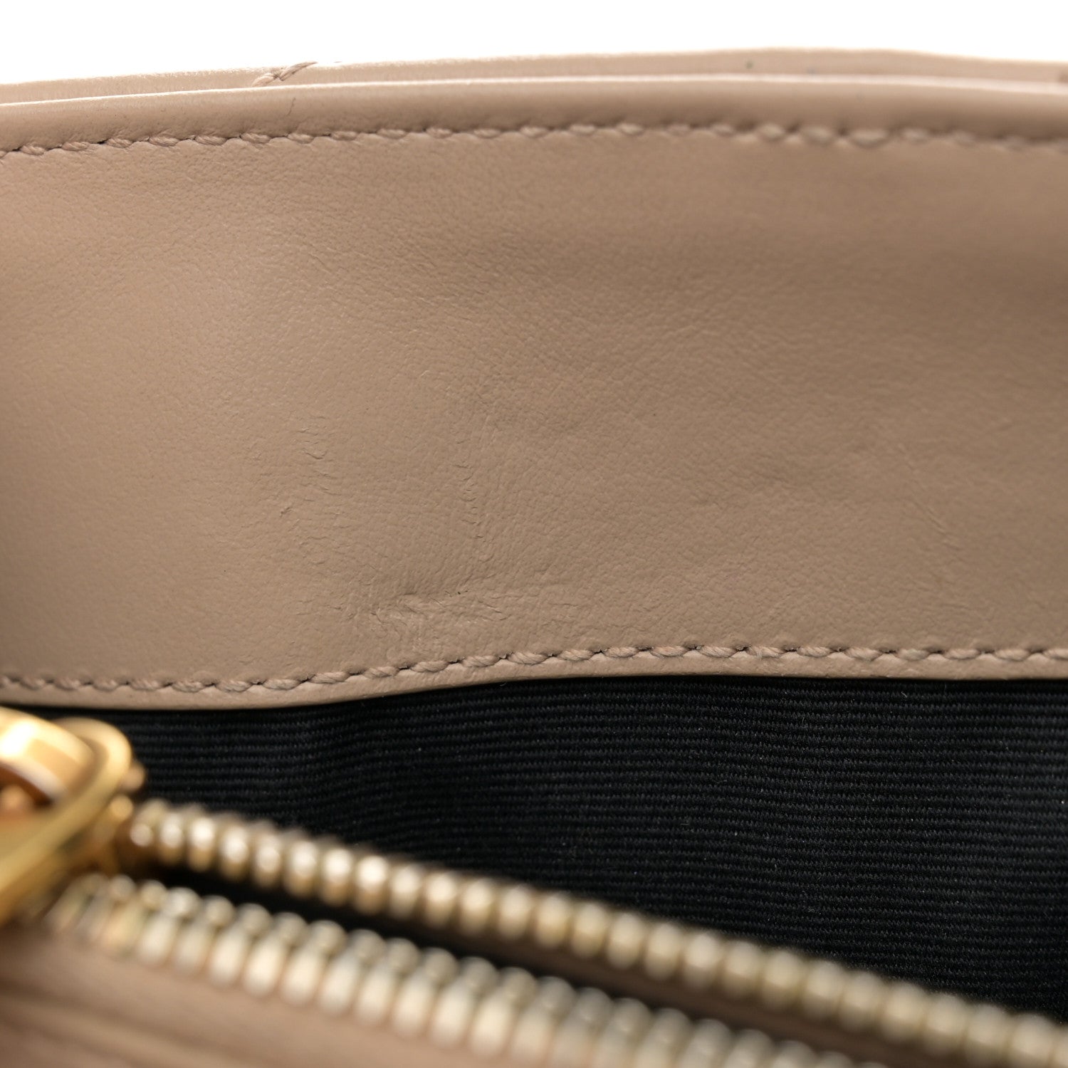 Saint Laurent Calfskin Y Quilted Monogram Small Loulou Chain Satchel Dark Beige 15 of 16
