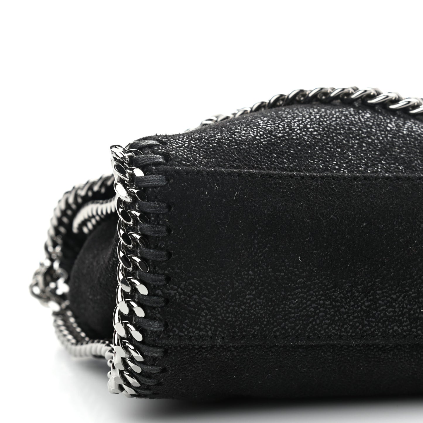 Shaggy Deer Mini Falabella Shoulder Bag Black