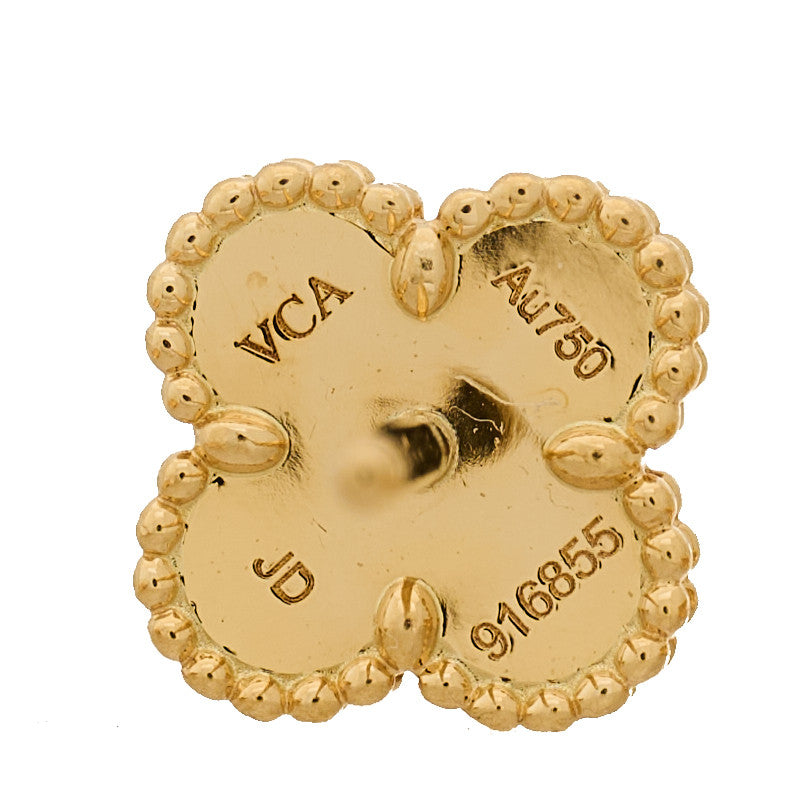 18K Yellow Gold Mother of Pearl Sweet Alhambra Earrings