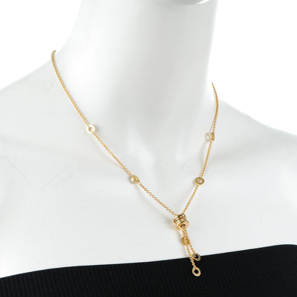 Bulgari BULGAR 18K Yellow Gold Adjustable B.Zero1 Pendant Necklace 2 of 4