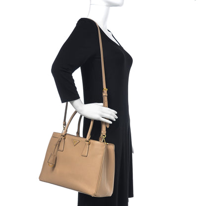 Prada Saffiano Lux Medium Tote Sabbia 2 of 12