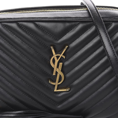 Saint Laurent Calfskin Matelasse Monogram Lou Camera Bag Black 6 of 8
