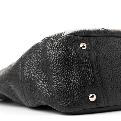Prada Vitello Daino Side Pocket Tote Black 9 of 10