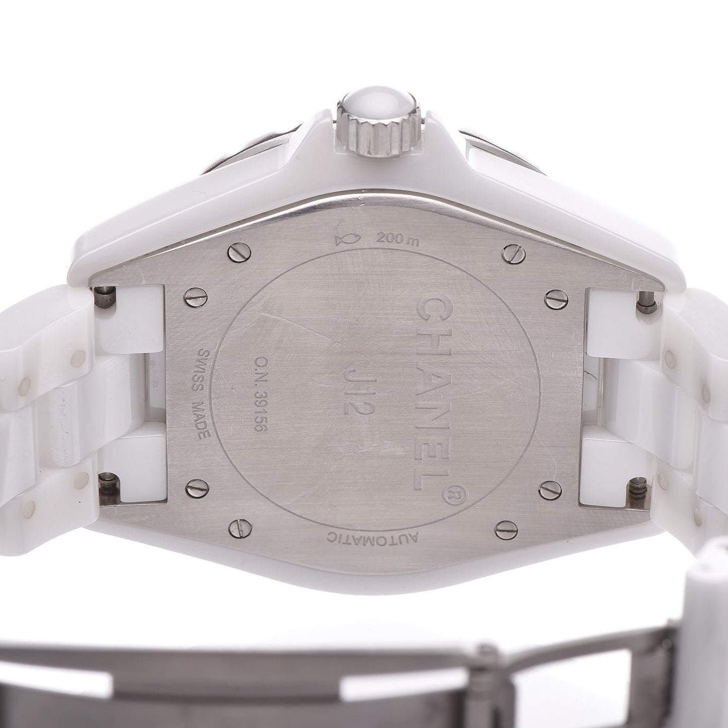 Stainless Steel Ceramic 38mm J12 Automatic Watch White