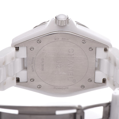 Chanel Stainless Steel Ceramic 38mm J12 Automatic Watch White 6 of 7