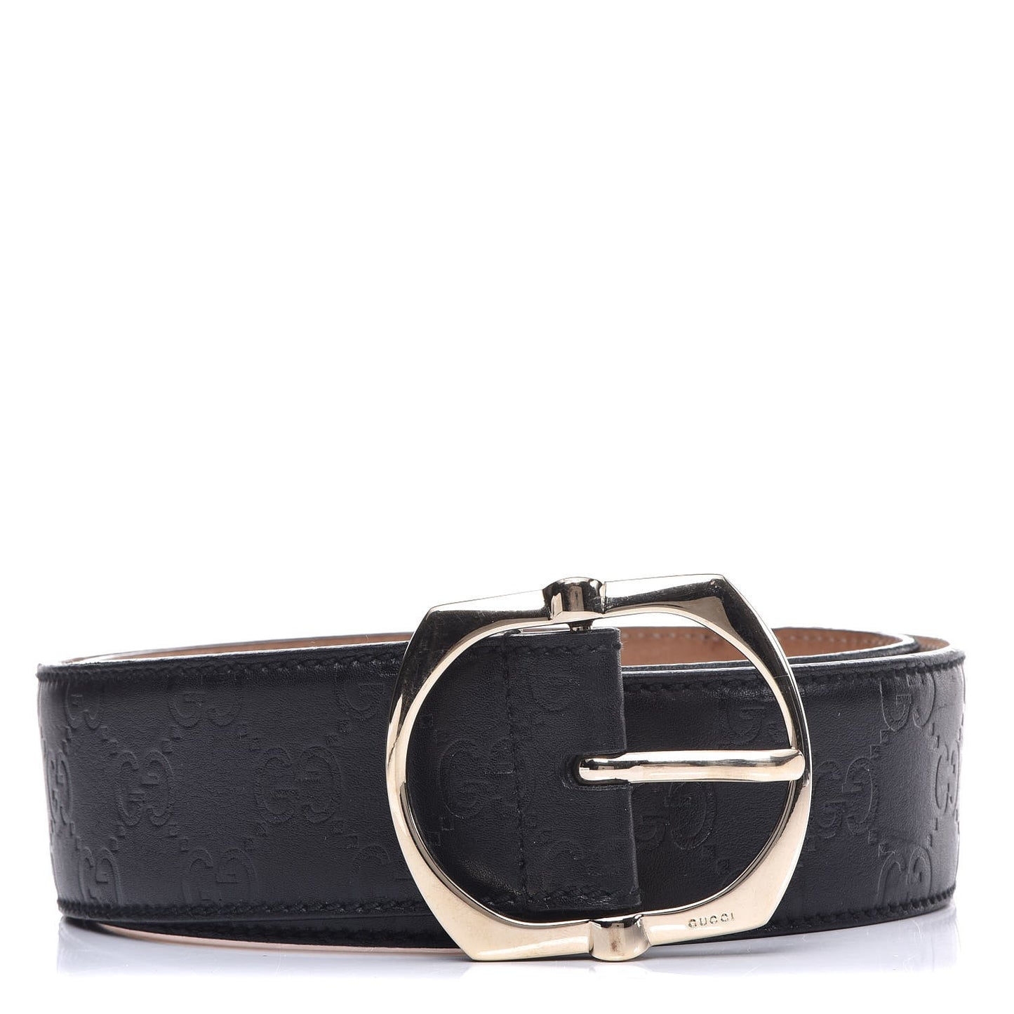Guccissima Signature Belt 85 34 Black