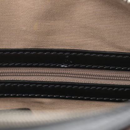 Burberry Supernova Check Patent Bowling Bag Black 9 of 19
