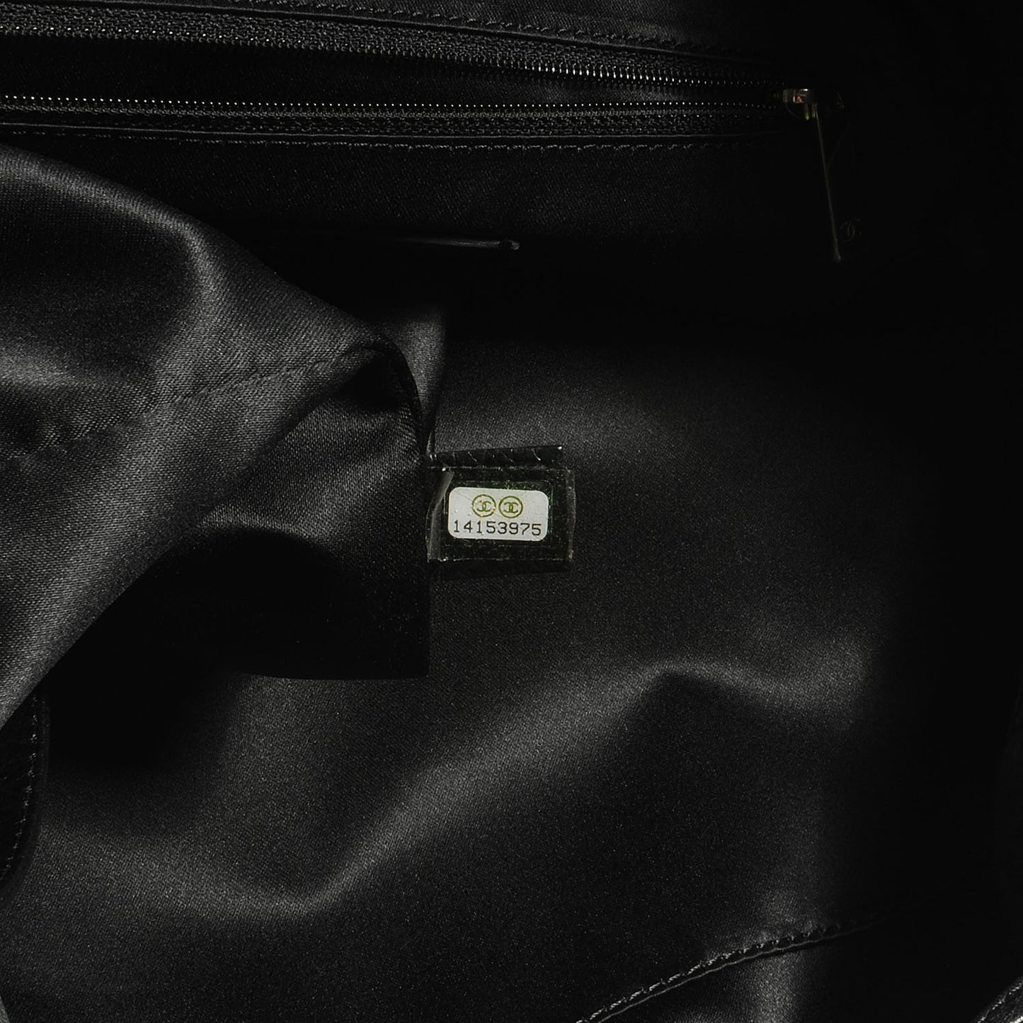 Glazed Calfskin On The Road Drawstring Tote Black