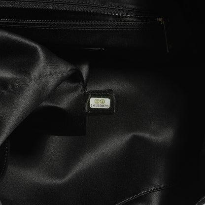 Chanel Glazed Calfskin On The Road Drawstring Tote Black 7 of 7