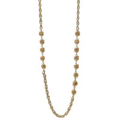 Chanel CC Long Chain Necklace Gold 1 of 5