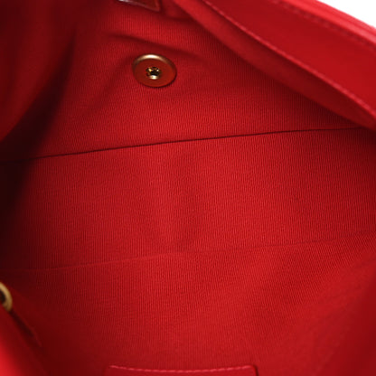 Chanel Lambskin Quilted Small Lacquered Chain Flap Red 5 of 10