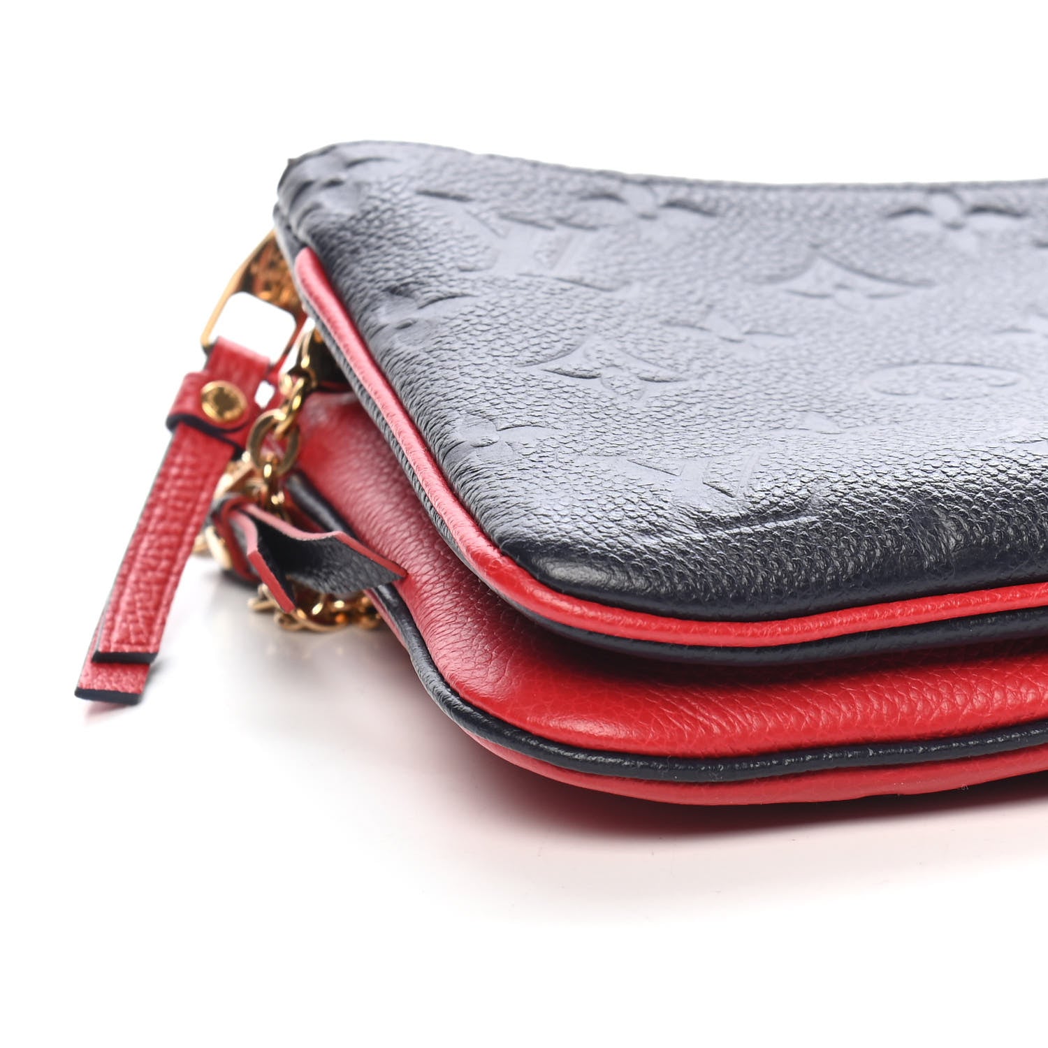 Louis Vuitton Empreinte Double Zip Pochette Marine Rouge 8 of 9