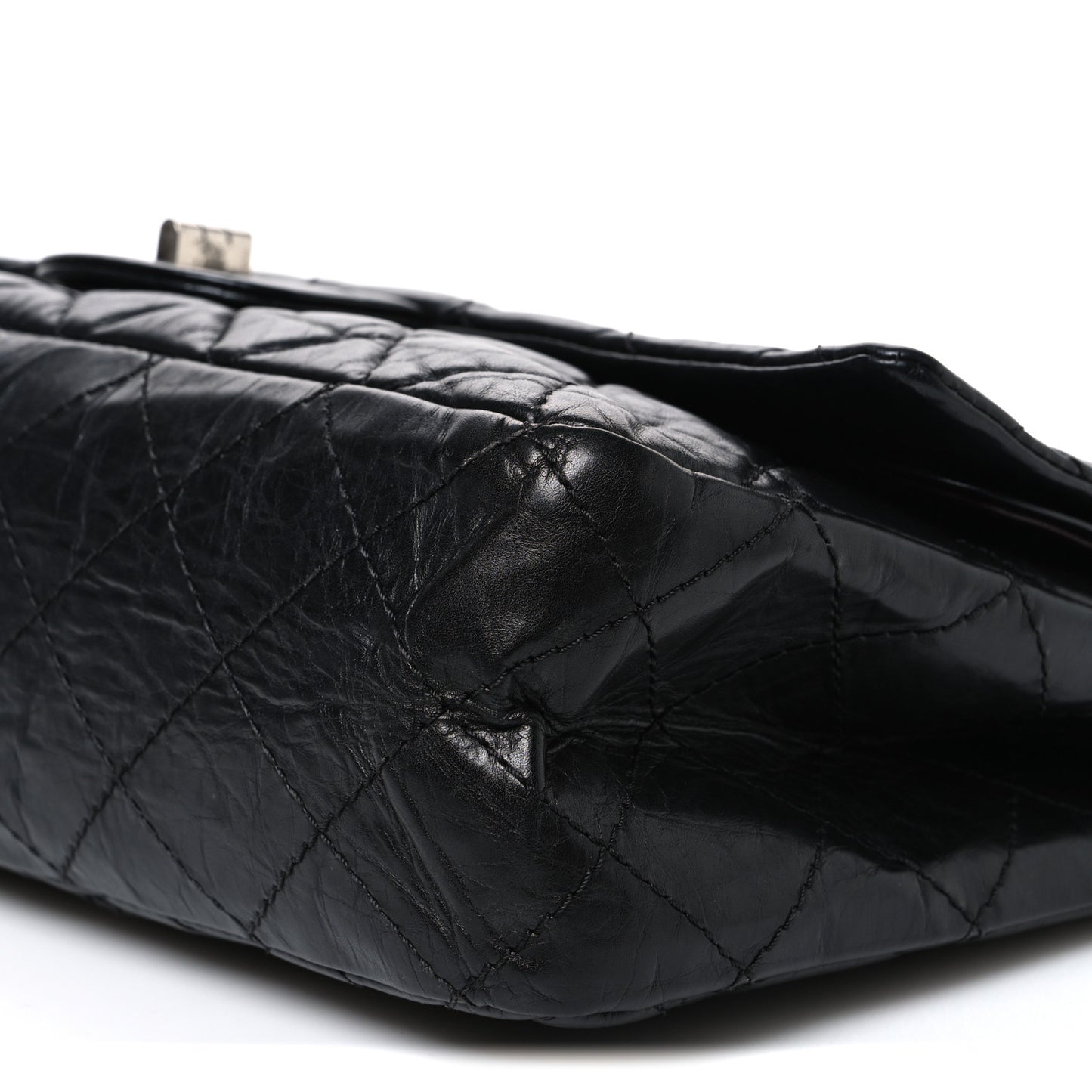 Aged Calfskin Quilted 2.55 Reissue 226 Flap Black