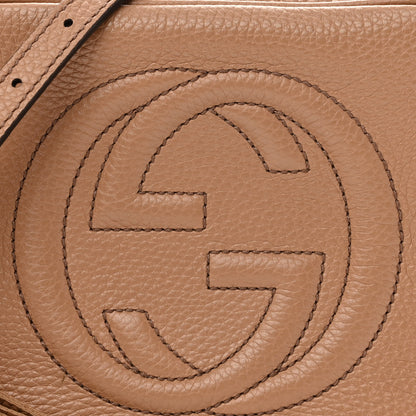 Gucci Pebbled Calfskin Small Soho Disco Bag Camelia 8 of 12