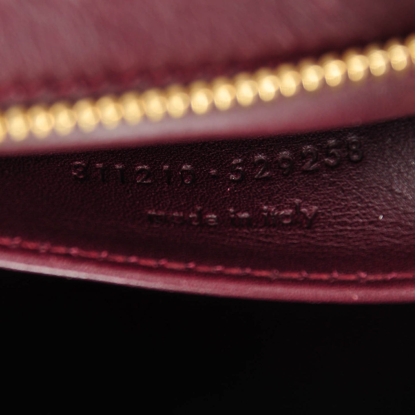 Calfskin Small Classic Y Cabas Bordeaux