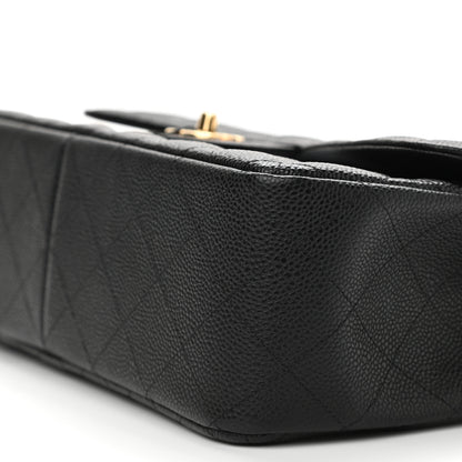 Chanel Caviar Quilted Jumbo Double Flap Black 10 of 11