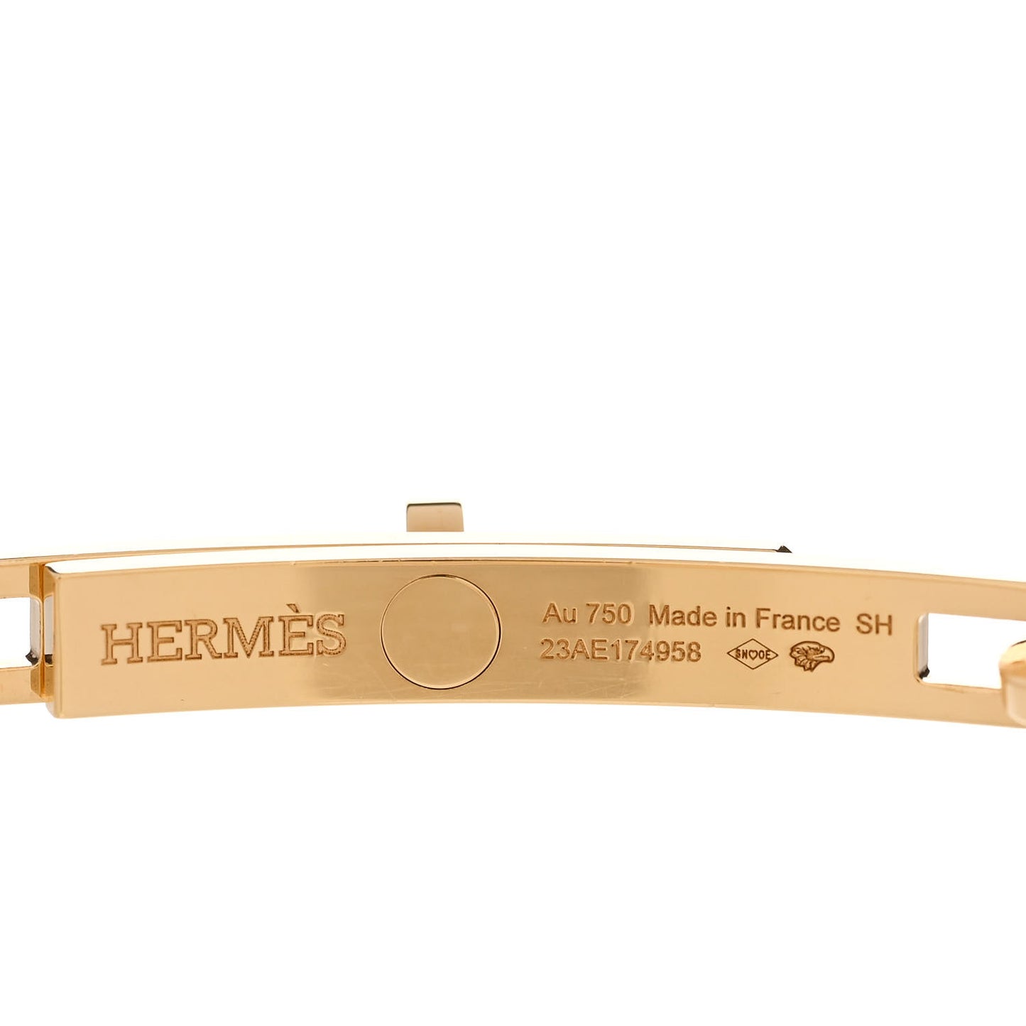 18K Yellow Gold Diamond PM Kelly Chaine Bracelet SH