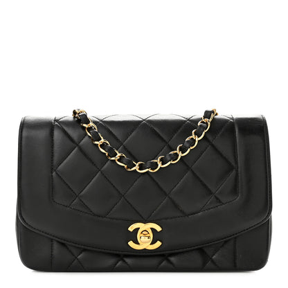 Chanel Lambskin Quilted Small Single Flap Black 1 of 9